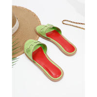 Sandalias de moda de verano 2025, chanclas de playa de una tira, zapatos planos de viaje para mujer - details 57