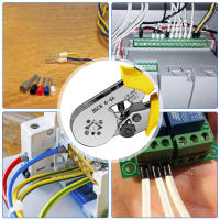 Alicates Multifuncionales hsc8 6-4 0.25-10mm² 23-7AWG Herramienta de Mano para Terminales de Crimpado Juego de Electricista - details 6