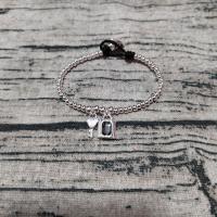 Pulsera de la suerte con llave de cristal y diseño único para buena suerte y parrilla - details 3