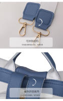 Mochila de cuero para mujer, bolso de hombro pequeño, mochila simple de moda, mochila antirrobo para mujer - details 26