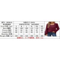 Camisetas de manga larga a la moda para mujer, jerséis informales, tops para mujer - details 0