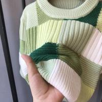 Suéter de punto para niños, suéter de fondo suelto a cuadros de Edición coreana para primavera y otoño, abrigo, suéter de invierno para bebé - details 9