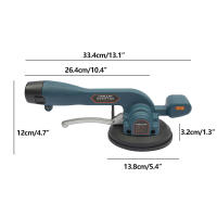 Máquina para solador, 12 V, vibrador, elevador de succión al vacío de alto rendimiento para colocar azulejos y azulejos de pared (disco abrasivo de goma + 1 batería) - details 7