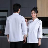 Ropa de trabajo de Chef C250, uniforme de cocina de manga corta, ropa de Chef de Hotel, chaqueta de camarero transpirable, uniforme de Chef de Sushi - details 10
