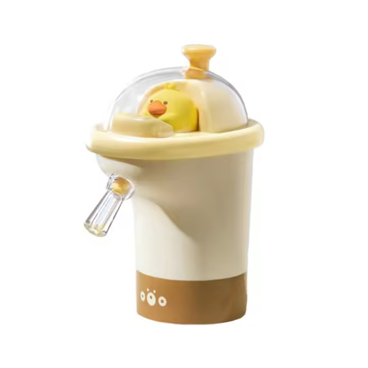 Mini bomba de agua con barril de dibujos animados, interruptor de un botón recargable por USB, bomba de botella de agua, bomba de viaje Universal duradera con barril - 1