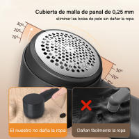 Removedor de pelusa para ropa, Afeitadora eléctrica de tela, eliminador de pellets de pelusa recargable M8 - details 6