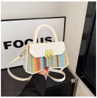 Moda arco iris portátil pequeño cuadrado bolsa 2025 primavera nueva luz de lujo bolsa de las mujeres versátil texturizado axilas bolsa de hombro - details 21