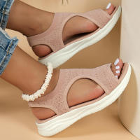 Sandalias deportivas con punta descubierta para mujer, zapatos textiles de talla grande, primavera y verano, 43, 42, 41, 40, 39 - details 2