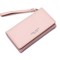 Cartera larga para mujer, bolso multifuncional de PU de 2 pliegues con correa para la muñeca extraíble para tarjeta de billete, teléfono inteligente - details 0