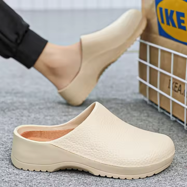 Zapatillas de verano para hombre, zapatos de cocina antideslizantes y resistentes al aceite - 1