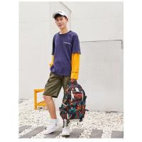 Mochila de Hombro para Hombres Estudiantes Impresada Impermeable Ideal para Viajes al Aire Libre - details 13