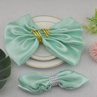 Servilletas de Satén 50pcs Ideal para Bodas, Cenas, Peluquerías Decoración de Mesa Elegante - details 4