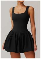 Falda Deportiva de Dos Piezas Falsa para Mujer Traje de Yoga Antireflejo - details 15