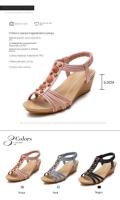 Sandalias Bohemias informales para Mujer, zapatos de Vestir con Punta Abierta, Playa, Verano - details 4