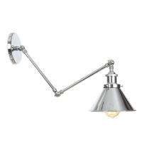 Lámpara de pared de estilo europeo, candelabro de estilo nórdico Vintage cromado, luces LED para sala de estar, dormitorio y baño - details 6