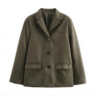 Ropa de mujer europea y americana, superventas en AliExpress, chaqueta de tela de ante Retro - details 4