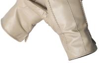 Guantes de piel de oveja para mujer, manoplas cortas de terciopelo fino para pantalla táctil, de cuero, de buena calidad, para invierno, 2226 - details 141