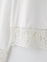 OUWU- Conjunto De 2 Piezas De Pantalones De Pierna Ancha Con Diseño De Empalme, Camisa Blanca De Manga Larga A La Moda Para Mujer, Conjunto Superior De Estilo Informal Para Mujer 2025 ﻿   conjuntos - details 5
