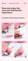 Peach doble bala saltando huevo adulto juguete masturbador sexo vibrador control remoto clitoris estimulación - details 6