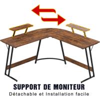 Mesa de Juego en Forma de L 130x130cm Soporte para Monitor Soporte para Auriculares - details 21