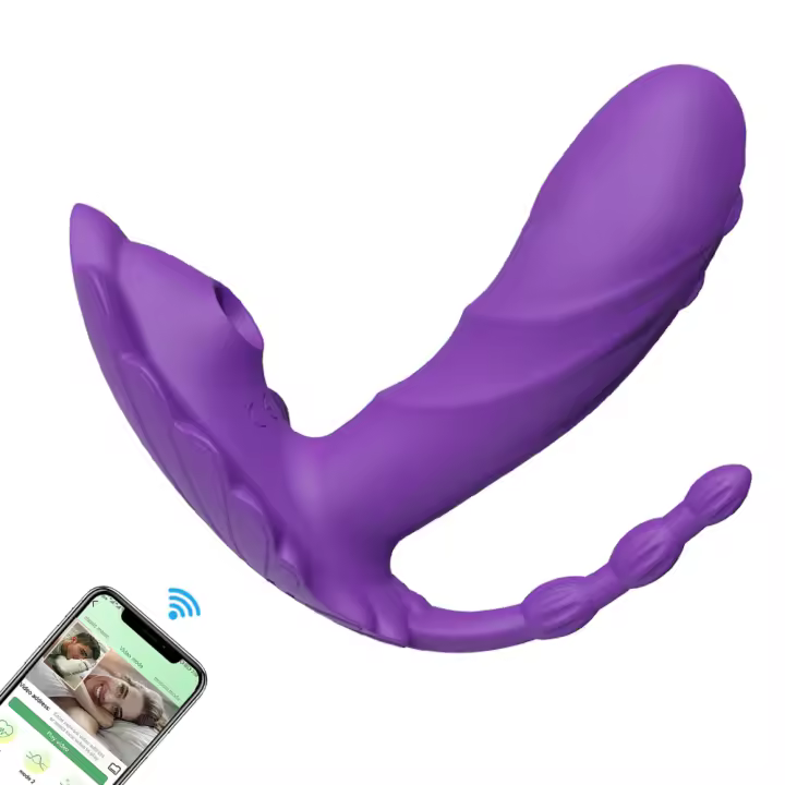 Consolador vibrador con Bluetooth para mujer, estimulador de clítoris, masajeador de punto G, productos para adultos, Juguetes sexuales para bragas femeninas - 1