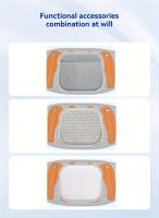 PRANASH Cinturón de malla transpirable con diseño elástico ajustable: soporte suave y cómodo para uso a largo plazo, gris y naranja, solo lavado a mano, cinturón de soporte central |   Cinturón de soporte elegante |   Material de malla duradero - details 4