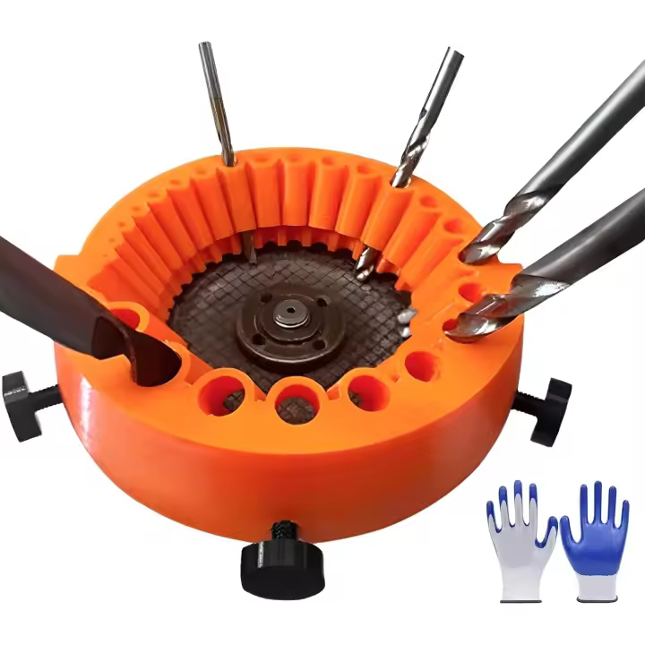 Afilador de brocas, accesorio de pulido de brocas eléctricas, amoladora angular de hoja gigante para pulir brocas, brocas profesionales de 2 a 13 mm para pulir amoladora de 125 mm - 1