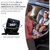 Silla de coche ajustable I-SIZE 40-150 cm con Isofix Asiento de bebé para niños Negro 360º - details 3