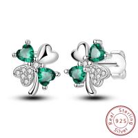 Pendiente de aro de plata de ley 925 para mujer, corazón, estrella, trébol, joyería de compromiso, regalo de boda - details 50