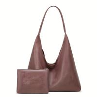 Bolso de mano para mujer, bolsa de hombro, retro, simple, grande, 100 - details 9