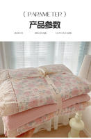 Juego de Ropa de Cama de Algodón Deshidratable de Doble Capa Diseño de Borde de Madera - details 14