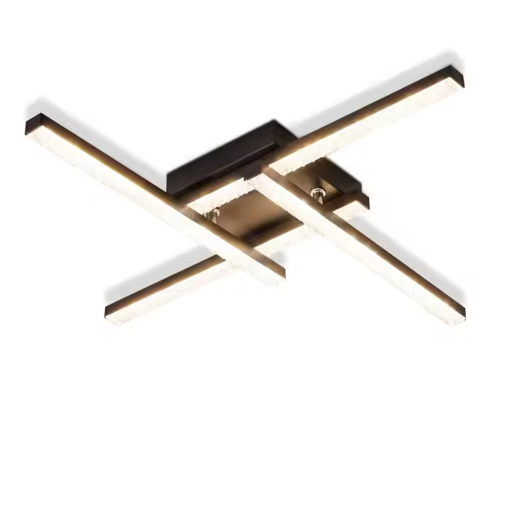 CBJKTX Luz de techo LED de diseño moderno 24W Negro 3000K Blanco cálido - 1