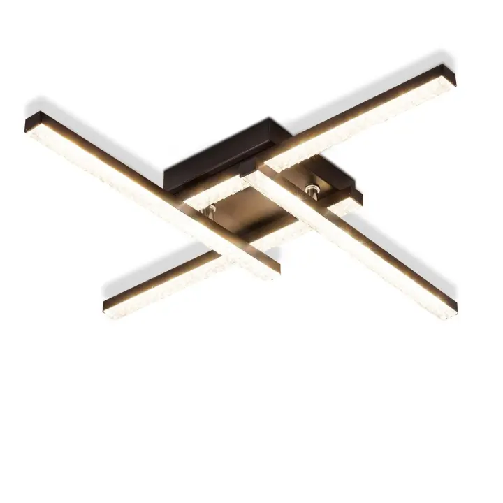 CBJKTX Luz de techo LED de diseño moderno 24W Negro 3000K Blanco cálido - 1