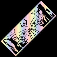 1 Uds pegatina de coche My Domain pegatinas de Anime piezas de automóvil parachoques de ventana decoración de personalidad de hombre y Dios calcomanías de vinilo - details 0