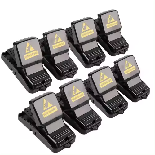 trap de ratones de alta calidad 8PCS con cebo reutilizable control de plagas de ratones trapas para ratones de resorte de primavera - 1