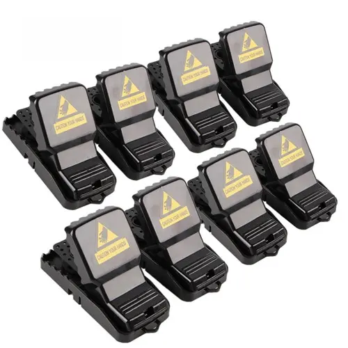 trap de ratones de alta calidad 8PCS con cebo reutilizable control de plagas de ratones trapas para ratones de resorte de primavera - 1