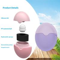 Aplicador de rodillo de silicona para crema solar, botellas de crema de loción de aislamiento ovaladas rellenables, herramienta cosmética de Color de costura - details 10