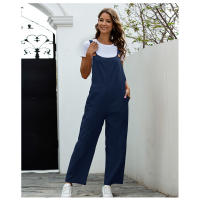 Ropa de mujer europea y americana Retro Casual pantalones de tirantes largos - details 10