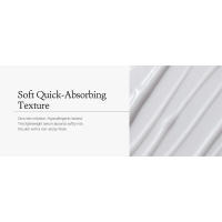 soft quick absorbing texture, zero skin irritation, hypoallergenic tested, lightweight, non-sticky