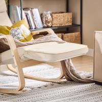 Relax Reposapiernas Sillón de Relax Ajustable Beige 50 x 80 x 90 cm FST16-W - details 3