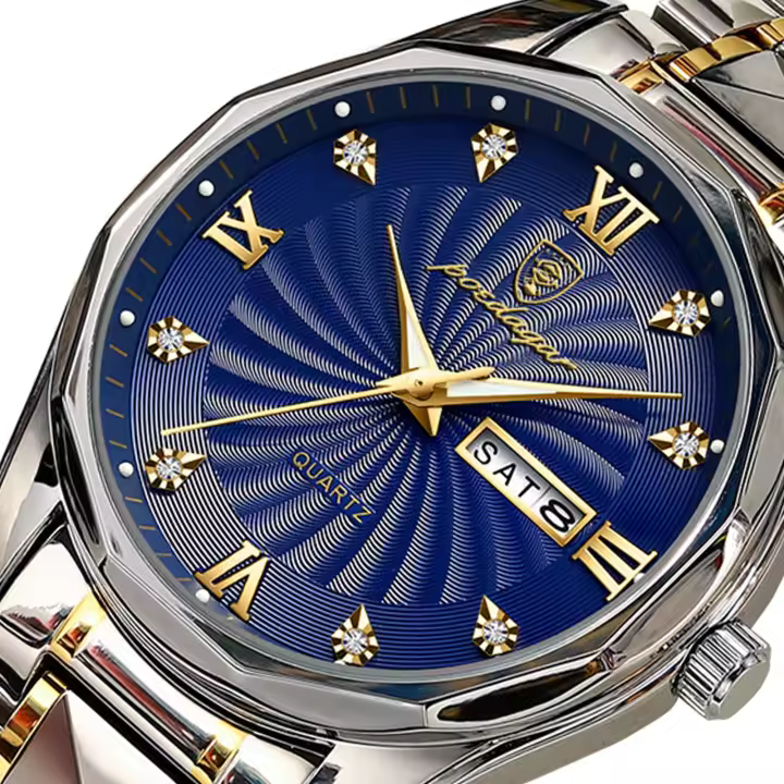 Marca suiza Baida berenjena reloj de los hombres al por mayor versión coreana reloj de cuarzo luminoso impermeable reloj de los hombres de negocios reloj de los hombres - 1