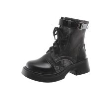 Botas martin vintage para mujer, zapatos cortos con cordones, informales - details 0