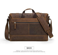 CONTACT'S crazy horse-Bolso de piel auténtica para hombre, bandolera vintage para ordenador portátil, bolso cruzado - details 7