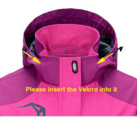 Chaqueta de Camping y Senderismo para Mujer Impermeable y a Prueba de Viento - details 1