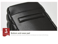 FOXER bolso de hombro con cadena de cuero PU para mujer, bolso para axilas, bolso a cuadros simple a la moda - details 18