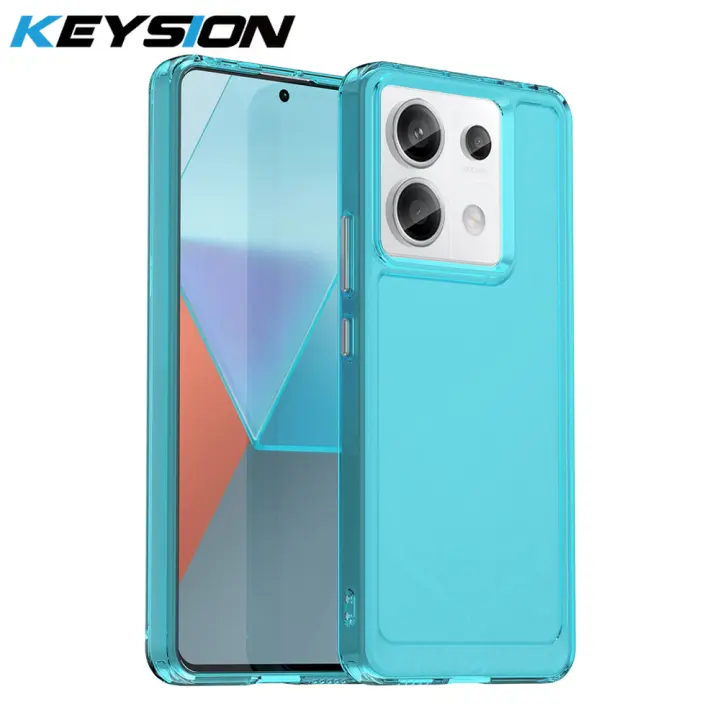 KEYSION-funda transparente a prueba de golpes para Redmi Note 13 Pro + 5G 13 4G, funda de teléfono de silicona TPU para Xiaomi POCO X6 Pro 5G M6 Pro 4G - 1