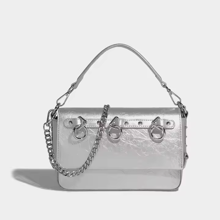 Bolso retro de cadena axilar, dulce y genial, estilo Spice Girl, bolso de hombro, bolso de mensajero para mujer, nuevo modelo. - 1
