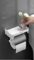 Soporte de papel toalla de baño adhesivo para pared, accesorio de cocina sin perforar, organizador de papel higiénico - details 7