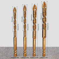 Juego de Brocas Eccentricas de Cabeza Escalada de Alta Dureza 4pcs Dientes de Sierra Multifuncionales para Vidrio, Ladrillo, Cemento, Azulejos Mejora del Hogar Herramientas y Accesorios - details 4