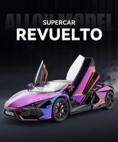 Coche de Supercar Lamborghini Revuelto en Aleación Modelo de Coche de Casting de Aleación Trendy para Hogar Regalo de Navidad Ideal para Niño - details 0